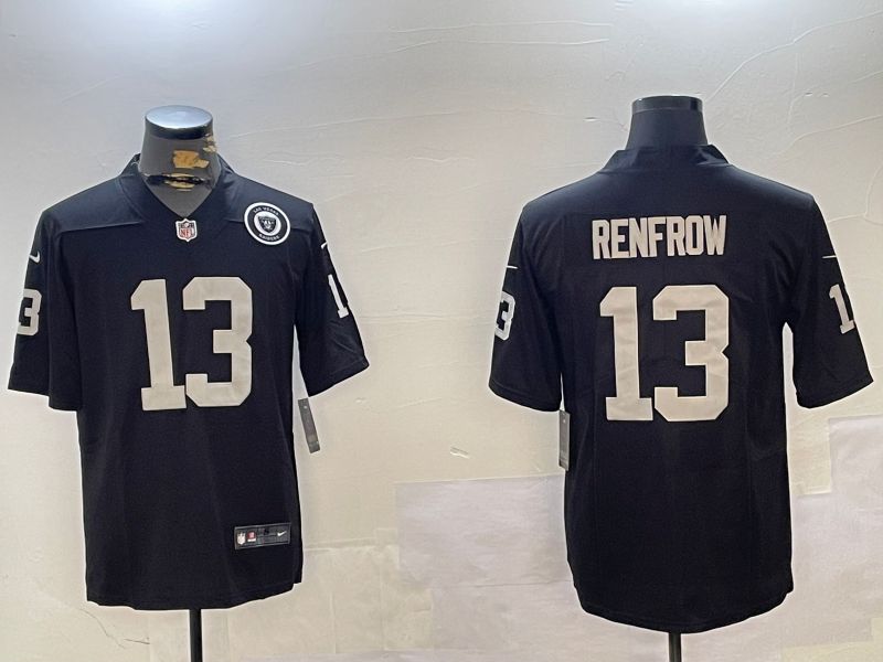 Men Oakland Raiders #13 Renfrow Black Second generation 2024 Nike Limited NFL Jersey style 2->new york jets->NFL Jersey